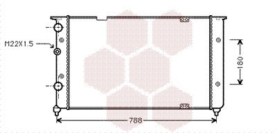 VAN WEZEL Radiaator,mootorijahutus 58002103